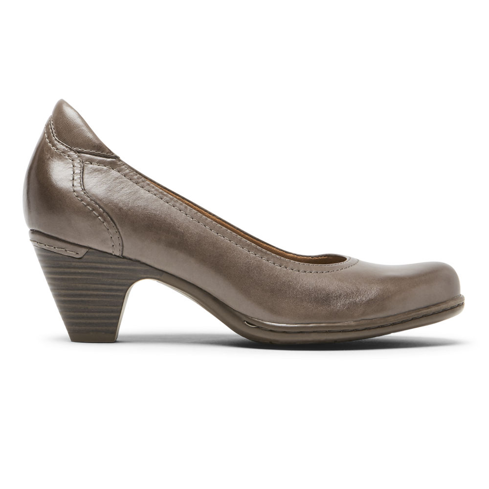 Zapatos De Tacones Rockport Mujer Mexico - Cobb Hill Adaline Grises - KCUAO6927